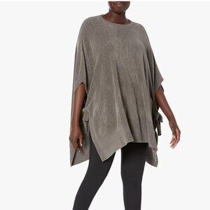 BAREFOOT DREAMS CozyChic Ultra Lite Hi Low Poncho with Side Tie size L/XL
